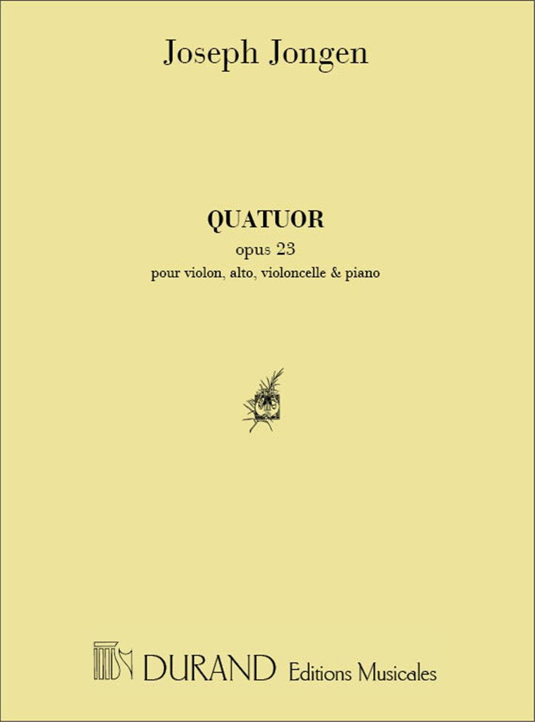 Quatuor, Opus 23 - Pour Violon, Alto, Violoncelle